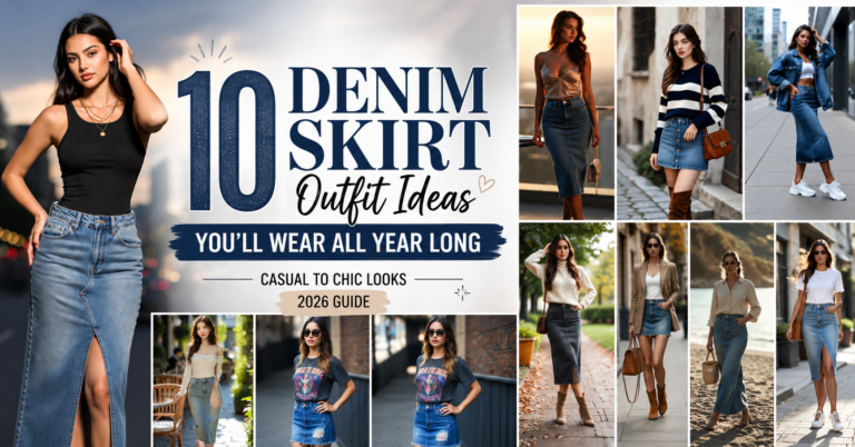 10 Denim Skirt Outfit Ideas You’ll Wear All Year Long (2026 Guide)