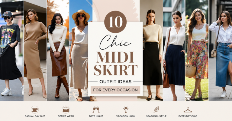 10 Chic Midi Skirt Outfit Ideas for Every Occasion (2026 Guide)