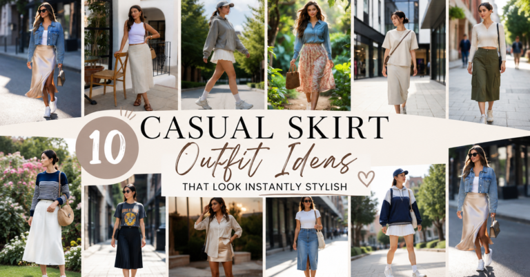 10 Casual Skirt Outfit Ideas That Look Instantly Stylish