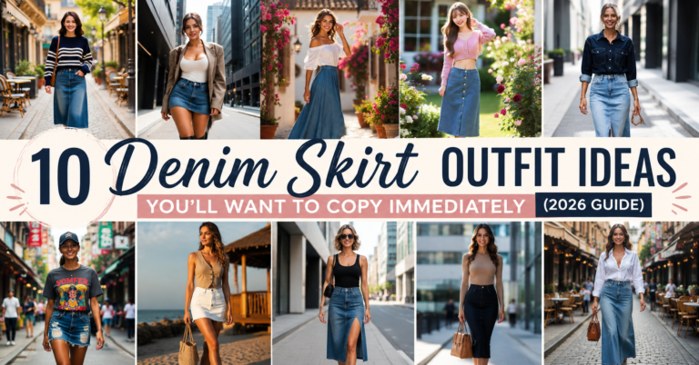 10 Denim Skirt Outfit Ideas You’ll Want to Copy Immediately (2026 Guide)
