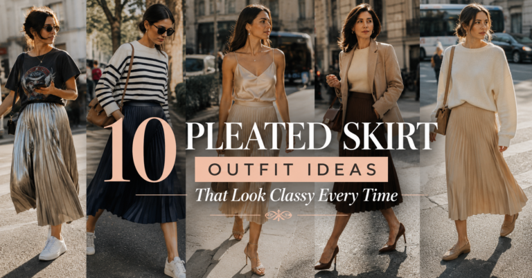 10 Pleated Skirt Outfit Ideas That Look Classy Every Time