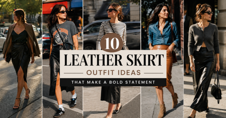 10 Leather Skirt Outfit Ideas That Make a Bold Statement