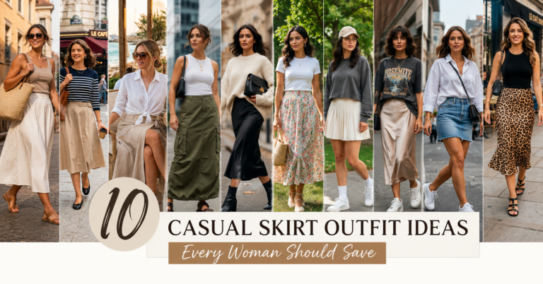 10 Casual Skirt Outfit Ideas Every Woman Should Save (2026)