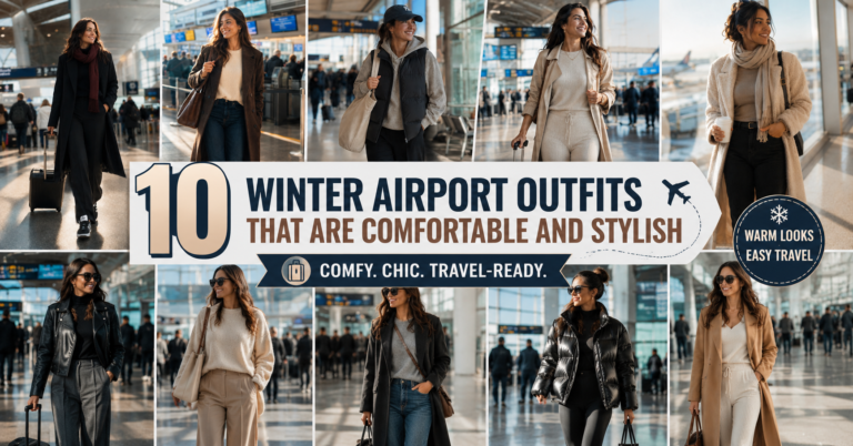 10 Winter Airport Outfits That Are Comfortable and Stylish