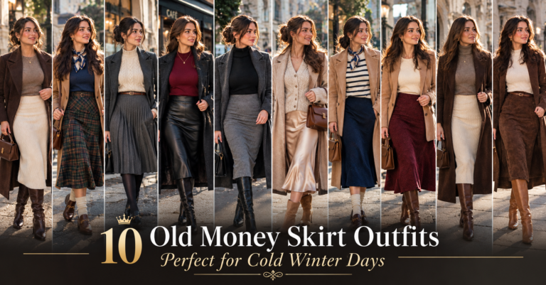 10 Old Money Skirt Outfits Perfect for Cold Winter Days