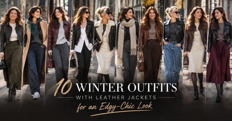 10 Winter Outfits With Leather Jackets for an Edgy-Chic Look