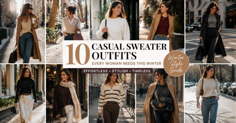 10 Casual Sweater Outfits Every Woman Needs This Winter